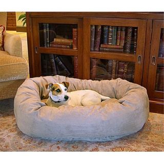 Majestic Pet Bagel Dog Pet Bed   Stone (Small   24)