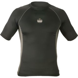 Ergodyne CORE Performance Work Wear Short Sleeve T Shirt   Black, Medium, Model