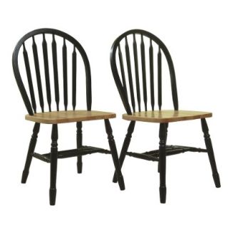 Target Dining Chair TMS Arrowback Chair   Black/Natural (Set of 2)
