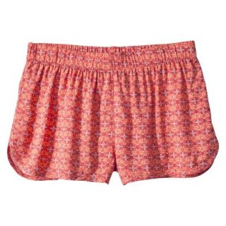 Mossimo Supply Co. Juniors Soft Printed Short   Coral Print L(11 13)