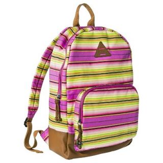 Mad Love Stripe Backpack Handbag   Pink