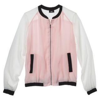 Mossimo Womens Woven Bomber Jacket   Pink XS