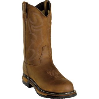 Rocky 11 Inch Branson Waterproof Western Boot   Steel Toe, Brown, Size 10 1/2
