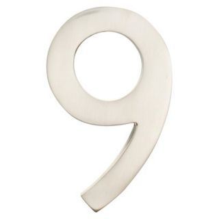 Architectural Mailboxes 5 House Number 9   Satin Nickel