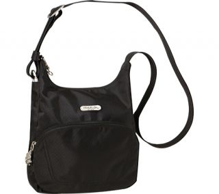 Travelon Anti Theft Essential Messenger Bag   Black Shoulder Bags