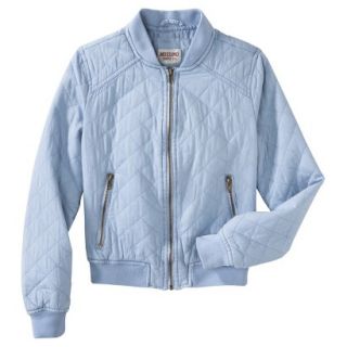 Mossimo Supply Co. Juniors Quilted Jacket  Light Blue M
