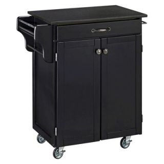 Kitchen Cart Home Styles Kitchen Cart with Granite Top   Black (Small)