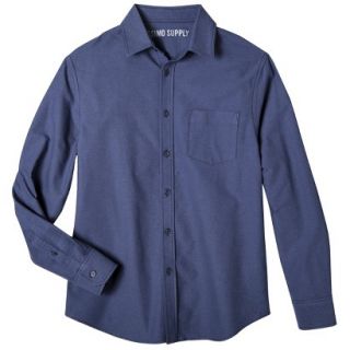 Mossimo Supply Co. Mens Long Sleeve Oxford Button Down   Navy S