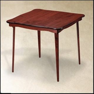 Folding Table Stakmore Solid Wood Folding Table   Red Brown (Cherry)
