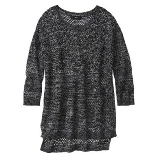 Mossimo Womens 3/4 Sleeve Sweater   Noir Black M
