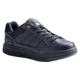 Mens Dickies Athletic Skate Genuine Leather Slip Resistant Sneakers   Black 9.5