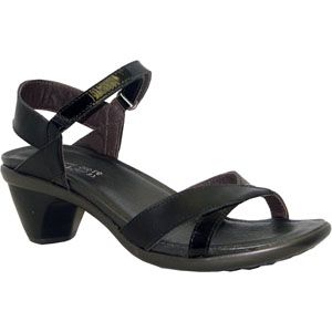 Naot Womens Cheer Jet Black Black Patent Shoes, Size 38 M   40013 N66