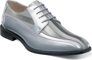 Mens Stacy Adams Royalty 24669   Grey Patent Leather/Fabric Oxfords