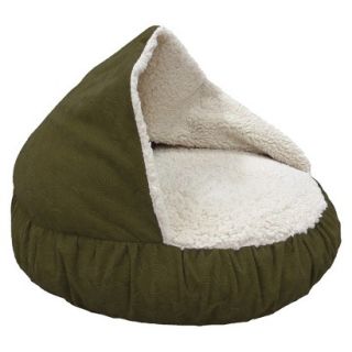 Canine Creations Burrow Pet Bed   Olive Green