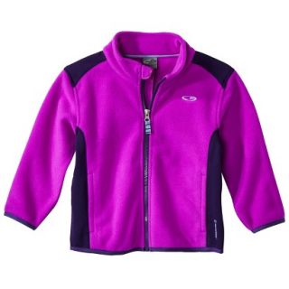 C9 by Champion Infant Toddler Girls Fleece Windbreaker Jacket   Purple 18 M