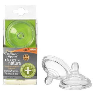 Tommee Tippee Closer To Nature Fast Flow Anti Colic Nipples (2pk)