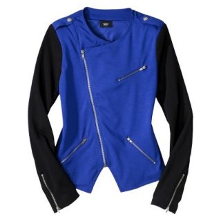 Mossimo Petites Moto Jacket   Blue/Black XSP