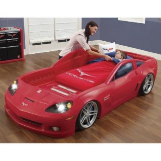Kids Bed Step 2 Red Corvette Bed with Lights