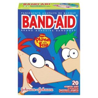 Band Aid Brand Adhesive Bandages Disney Phineas & Ferb Assorted
