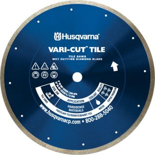 Husqvarna Vari Cut Tile Diamond Blade   8 Inch x 0.070 Inch x 5/8, Model Vari 