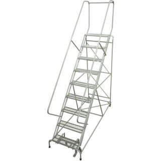 Cotterman Rolling Steel Ladder   450 Lb. Capacity, 9 Step Ladder, 24 Inch L x