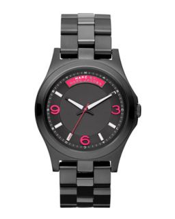Baby Dave Stainless Steel Watch, Black/Pink