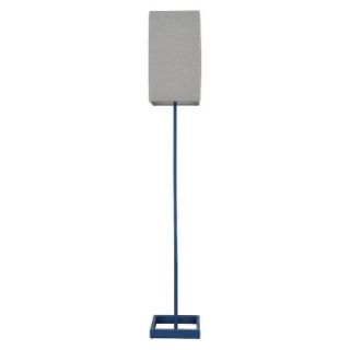 Room Essentials Floor Lamp with Light Gray Shade   Blue (Includes CFL Bulb)