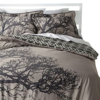 Room 365 Tree Silhouette Reversible Comforter Set   Gray (King)