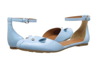 Marc by Marc Jacobs Ankle Strap Mouse Ballerina Womens Flat Shoes (Blue)