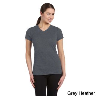 Womens Performance Triblend V neck T shirt