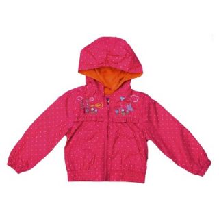 Pink Platinum Infant Toddler Girls Polka Dot Windbreaker   Fuchsia 2T