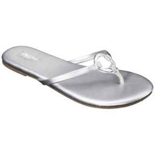 Womens Mossimo Louisa Flip Flop   Silver 11