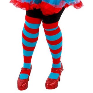 Cat In The Hat Thing 1 And Thing 2 Striped Knee Socks