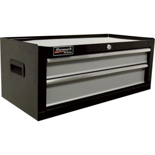 Homak SE Series 27 Inch 2 Drawer Middle Tool Chest   Black, 26 1/2 Inch W x 12