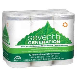 Seventh Generation Recycled Bathroom Tissue   12 Rolls