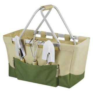 Picnic Time Garden Metro Basket  Tan/ Olive with 3 Pc Tools