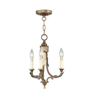 LiveX Lighting LVX 8836 64 Palacial Bronze with Gilded Accents Bristol Manor Con