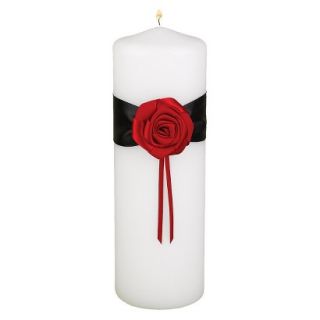 Midnight Rose Unity Candle   Black