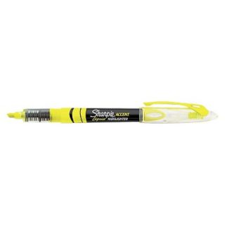 Sharpie Accent Liquid Pen Style Highlighter, Chisel Tip, Fluorescent Yellow(12