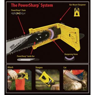 Oregon PowerSharp Bar Mount Chain Sharpening Kit   For 14 Inch Stihl Chain Saws,