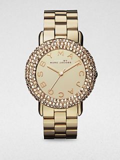 Marc by Marc Jacobs Crystal & Goldone Stainless Steel Watch   Gold