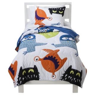 Circo Monster Party Quilt Set   Twin