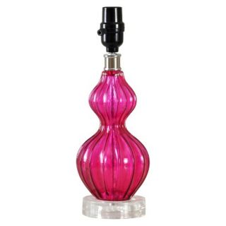 Xhilaration Ridged Double Gourd Lamp Base   Pink Small (Includes CFL Bulb)