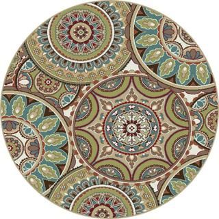 Decora Multi Transitional Area Rug (53 Round)