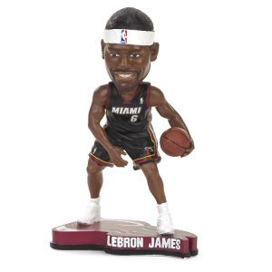 Miami Heat LeBron James Forever Collectibles Pennant Base Bobble