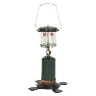 Stansport Propane Lantern with Double Mantle   Black