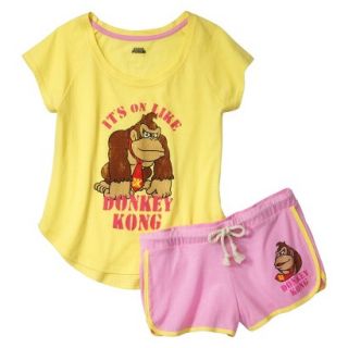 Donkey Kong Juniors Pajama Set   Yellow XL(15 17)