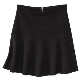Xhilaration Juniors Textured Skirt   Black S(3 5)