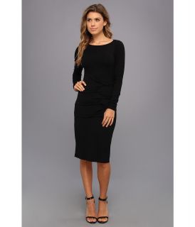 Nicole Miller Leslie Long Sleeve Jersey Dress Womens Dress (Black)