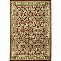 Paradise Eden Tranquil Red/ Ivory Viscose Rug (27 X 4)